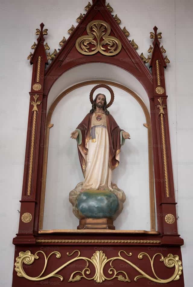 Immagine del Sacro Cuore di Gesù - Immagini stock cattoliche - Foto di Carolina BR