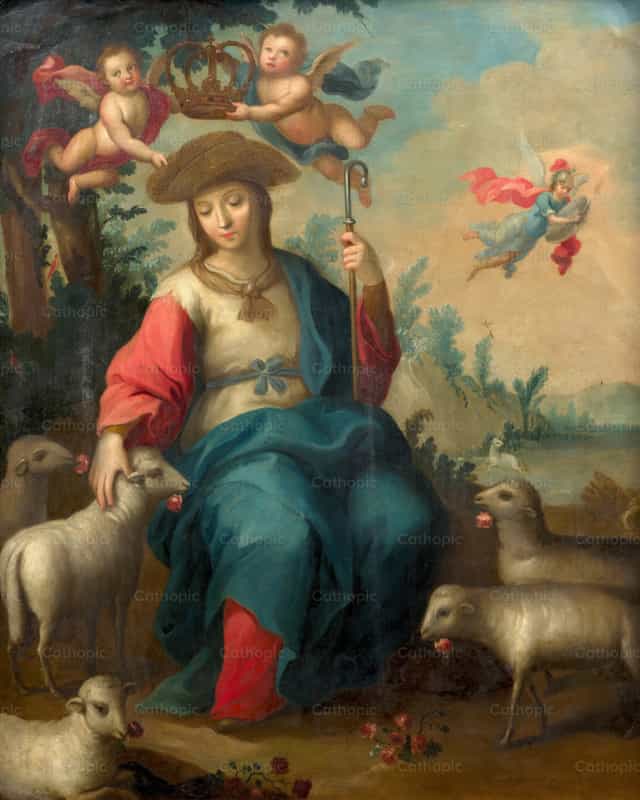 Ang Banal na Pastora - Mga Catholic stock image - Larawan ni Restored Christian Art