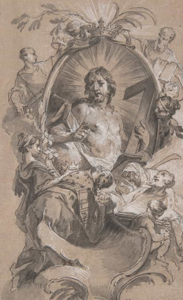 Christus in Herrlichkeit - Katholische Stockfotos - Foto von Restored Christian Art