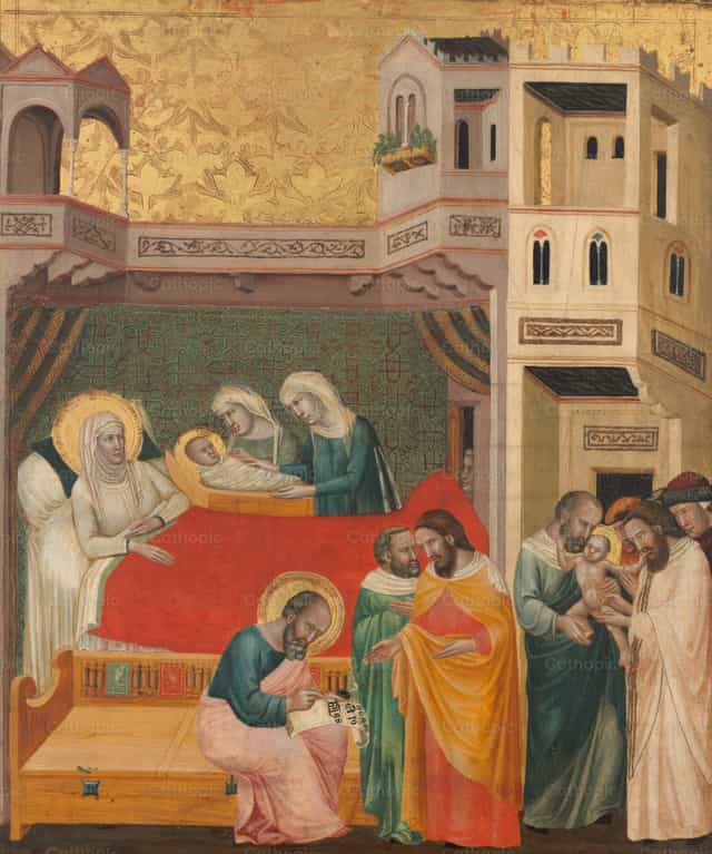 성 요한 세례자의 탄생, 이름 지음, 할례 - 가톨릭 스톡 이미지 - 사진 제공 Restored Christian Art