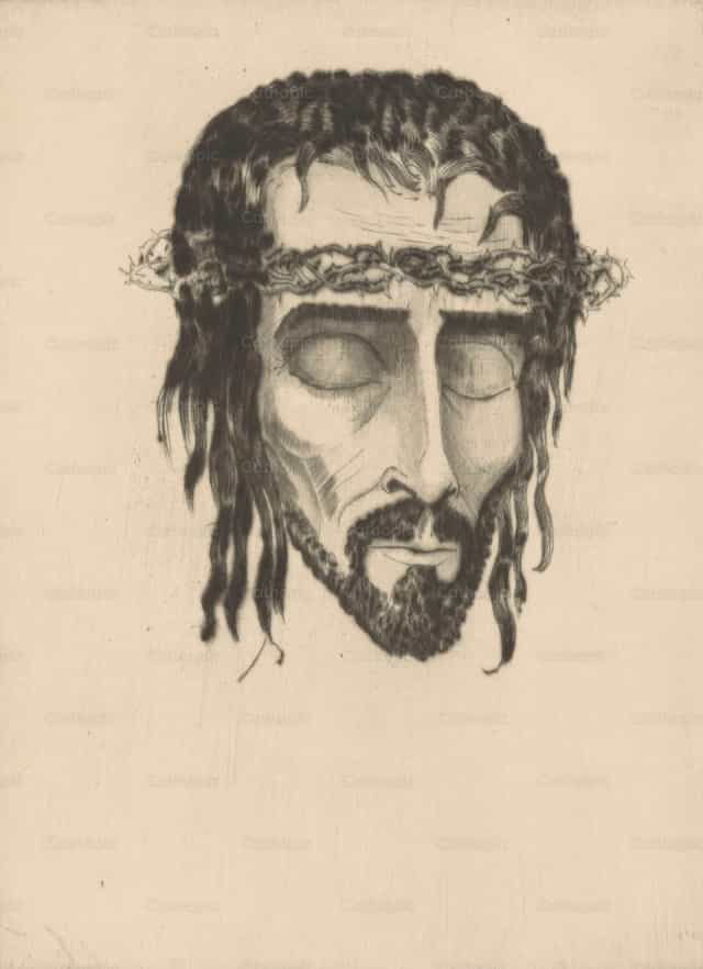 Cabeza de Cristo - Banco de imágenes católicas