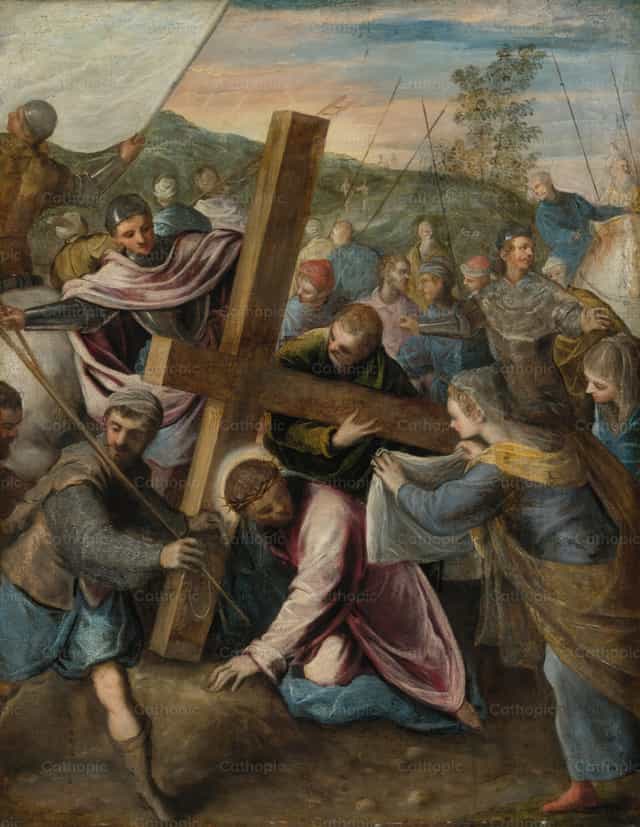 基督走向加尔瓦略的路上 - 天主教图库图片 - 摄影： Restored Christian Art