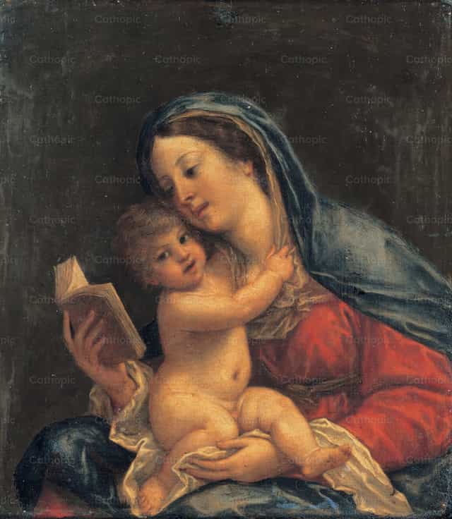 La Virgen con el Niño - Banco de imágenes católicas