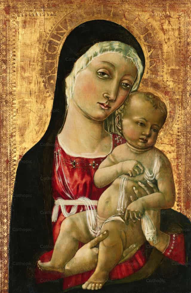 La Virgen con el Niño - Banco de imágenes católicas