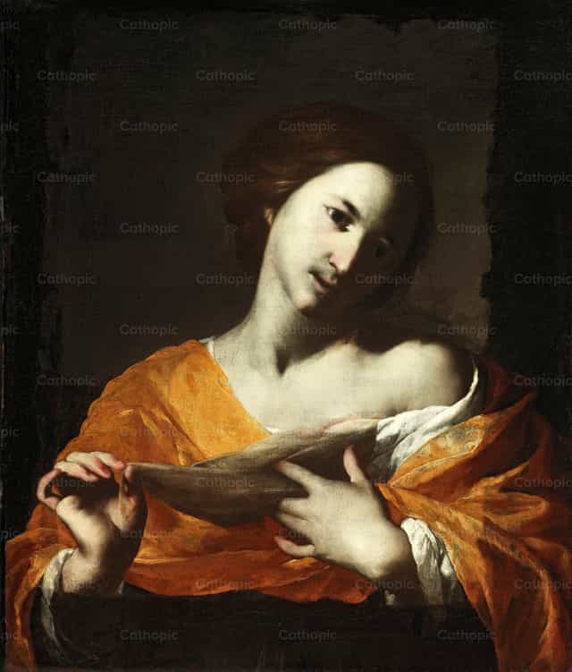 Sainte Agathe - Images catholiques de stock - Photo de Restored Christian Art