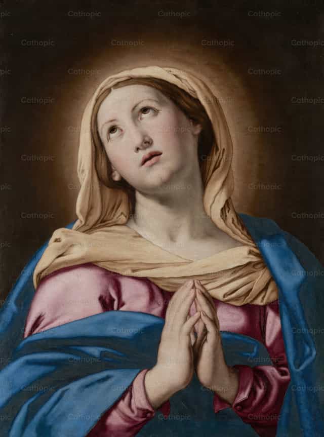 Ang Birhen sa Panalangin - Mga Catholic stock image - Larawan ni Restored Christian Art