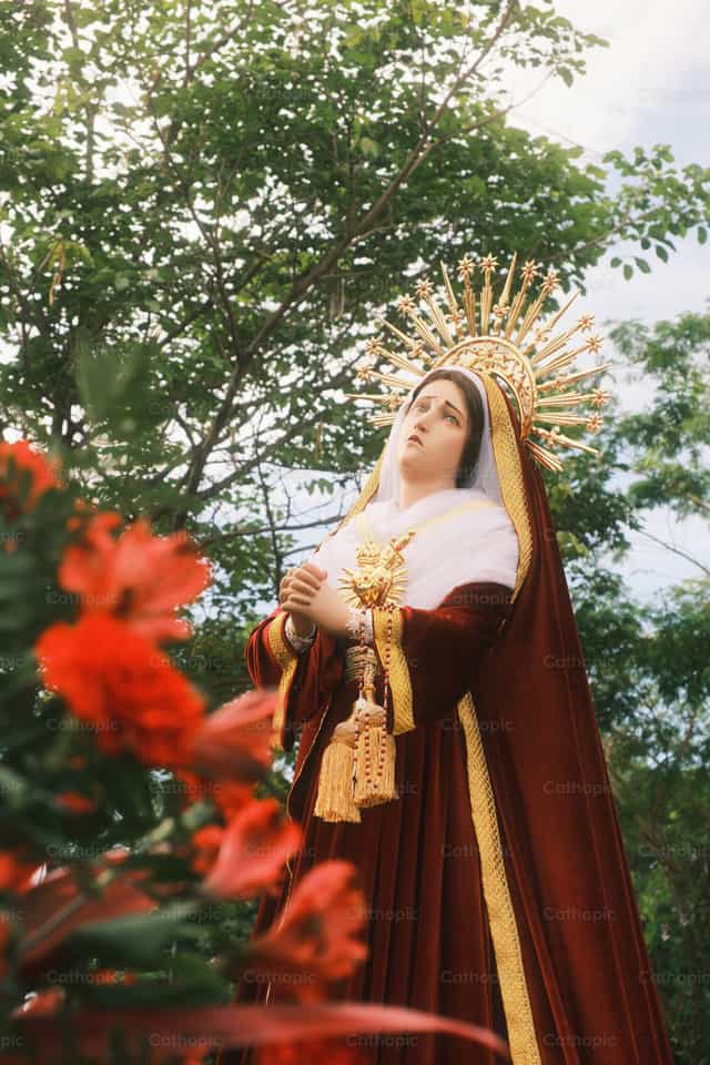 Virgen Dolorosa - Banco de imágenes católicas - Fotografía por Leider Mendoza