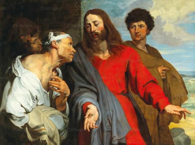 La curación del paralítico - Banco de imágenes católicas