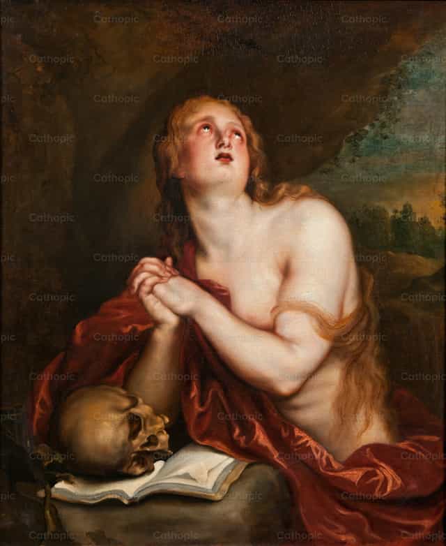 La pénitente Madeleine - Images catholiques de stock - Photo de Restored Christian Art