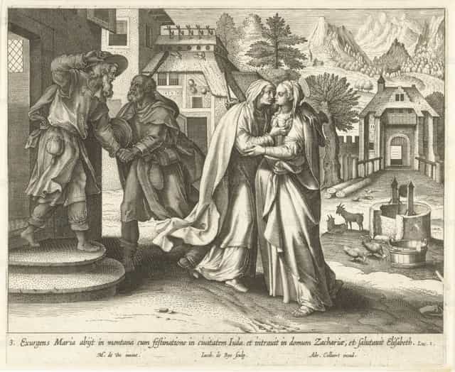 La Visitation - Images catholiques de stock - Photo de Restored Christian Art