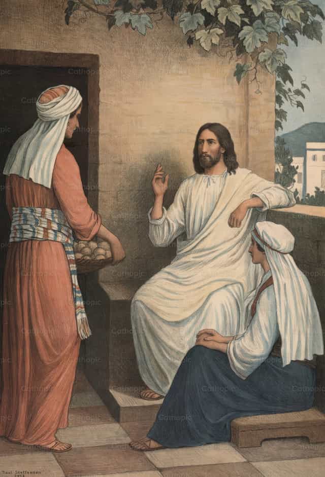 Marta y María - Banco de imágenes católicas