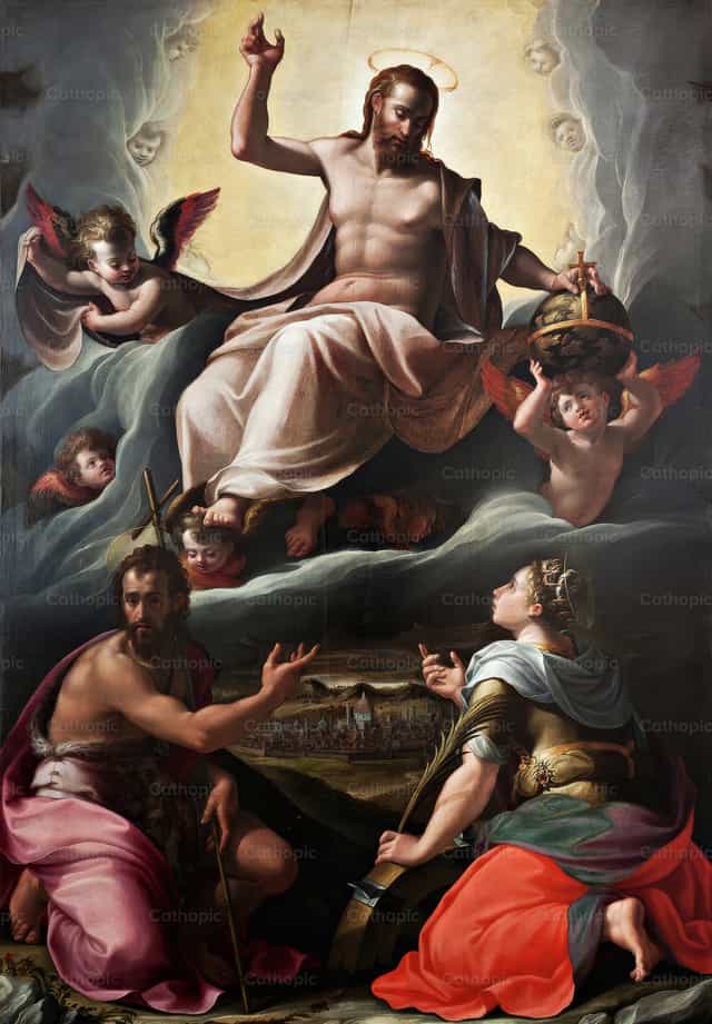 Cristo en gloria - Banco de imágenes católicas