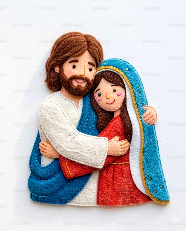 Gesù e Maria - Immagini stock cattoliche - Foto di Clina CG