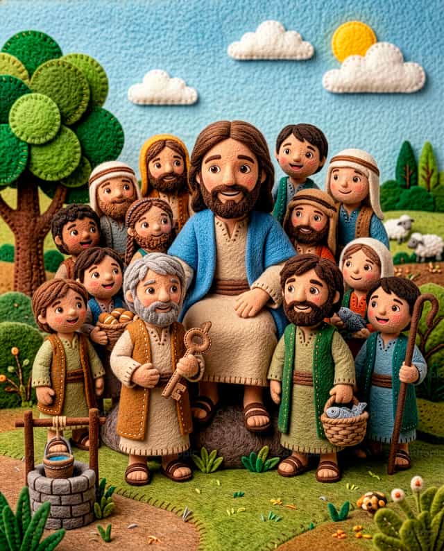 Jesus und seine Apostel - Katholische Stockfotos