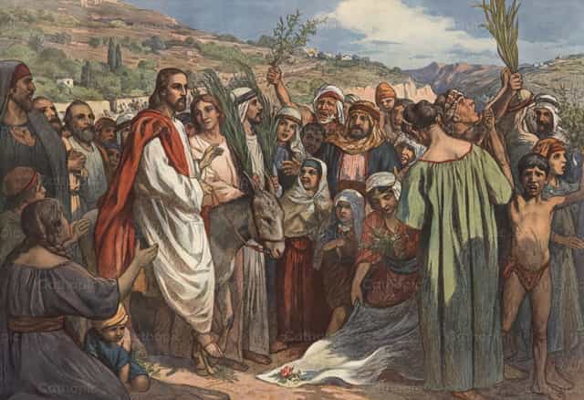 La entrada en Jerusalén - Banco de imágenes católicas