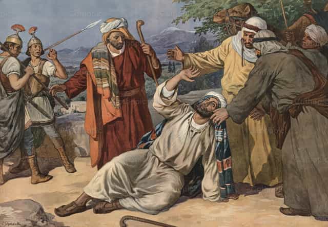 Paulus vor Damaskus - Katholische Stockfotos - Foto von Restored Christian Art