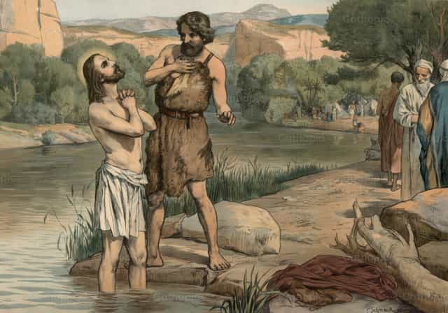 El bautismo de Jesús - Banco de imágenes católicas