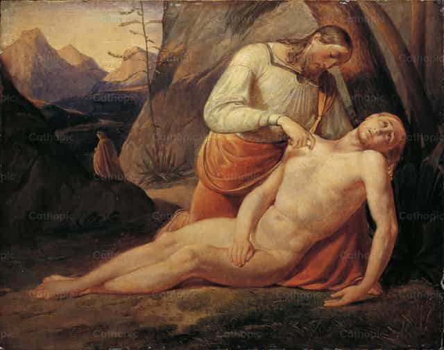 A jó szamaritánus - Katolikus stockképek - Fotó: Restored Christian Art