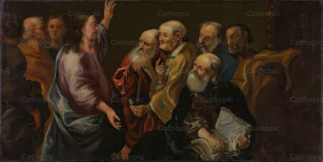 O Dinheiro da Homenagem - Imagens católicas de stock