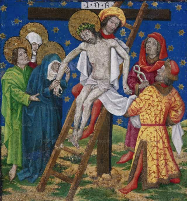 십자가에서 내려짐 - 가톨릭 스톡 이미지 - 사진 제공 Restored Christian Art