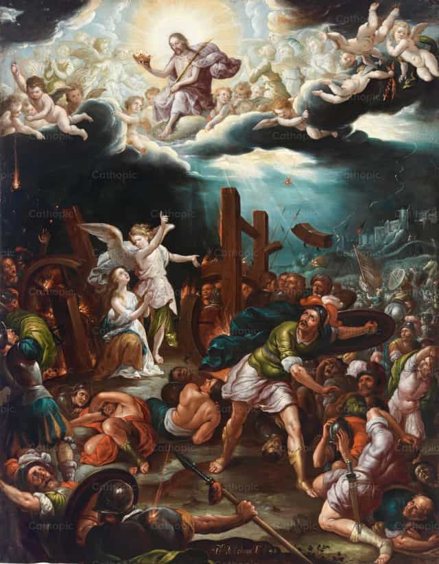 亚历山大的圣加大利纳殉道 - 天主教图库图片 - 摄影： Restored Christian Art
