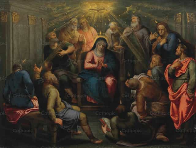 五旬节 - 天主教图库图片 - 摄影： Restored Christian Art