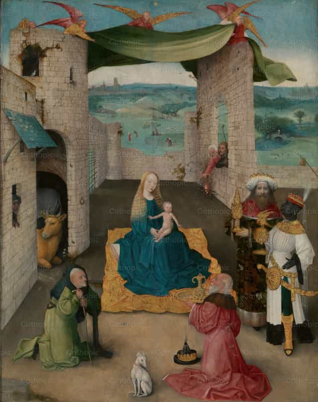 Ang Pagsamba sa mga Magi - Mga Catholic stock image - Larawan ni Restored Christian Art