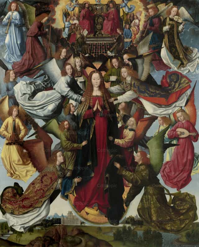 Maria, Rainha do Céu - Imagens católicas de stock - Foto de Restored Christian Art
