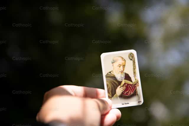 Afbeelding van Padre Pio - Katholieke stockfoto's