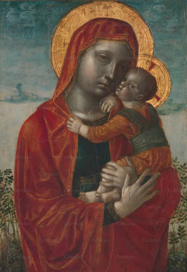 Madonna i Dzieciątko - Katolickie zdjęcia stockowe