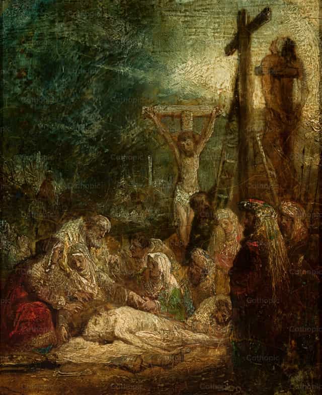 십자가에서 내려짐 - 가톨릭 스톡 이미지 - 사진 제공 Restored Christian Art