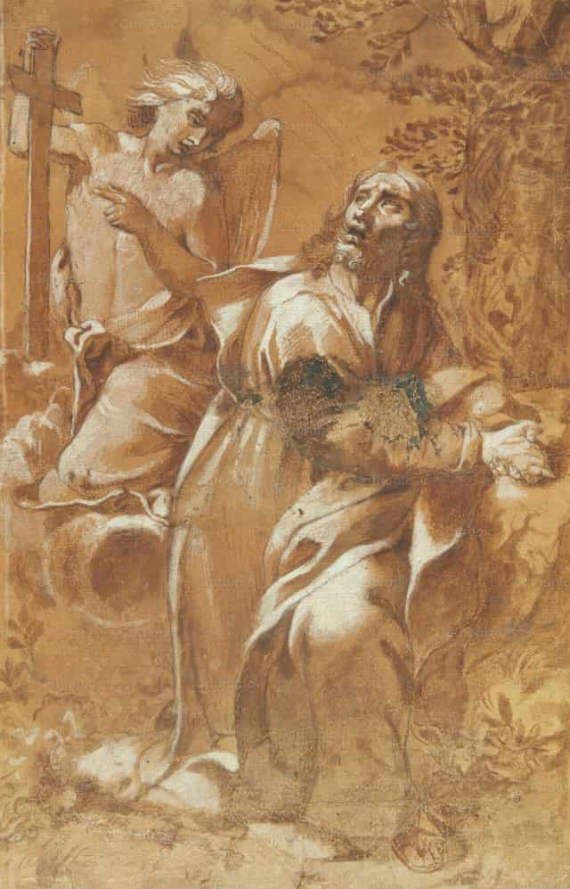 Hesus sa Getsemani - Mga Catholic stock image
