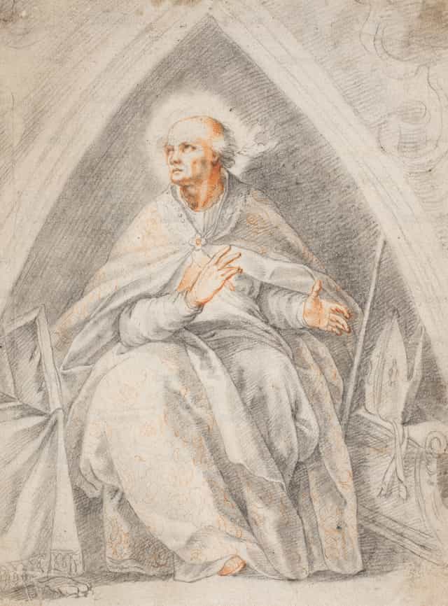 성 그레고리오가 앉아 계신 모습 - 가톨릭 스톡 이미지 - 사진 제공 Restored Christian Art