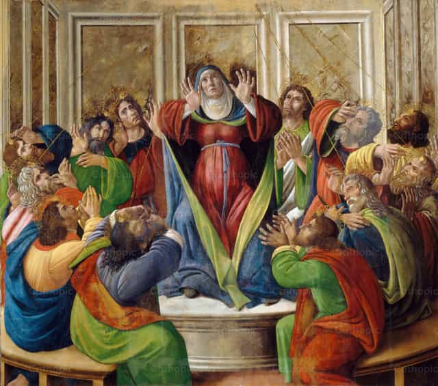 Zstąpienie Ducha Świętego - Katolickie zdjęcia stockowe - Zdjęcie: Restored Christian Art