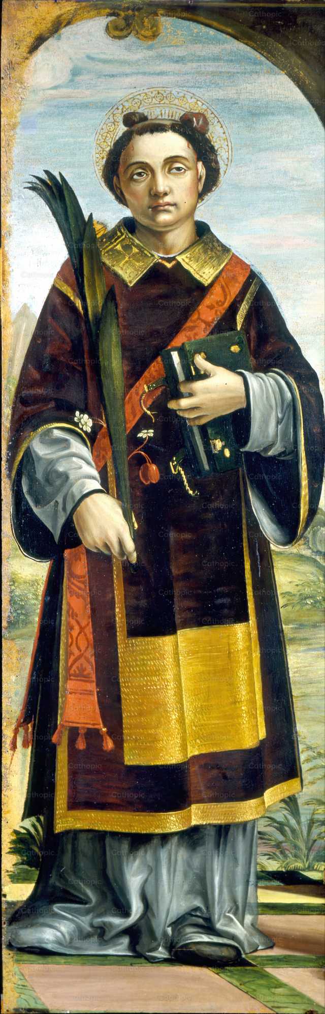 Święty Szczepan - Katolickie zdjęcia stockowe - Zdjęcie: Restored Christian Art