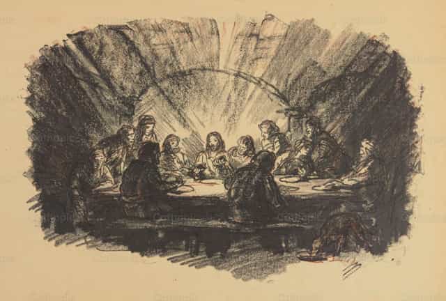 最后的晚餐 - 天主教图库图片 - 摄影： Restored Christian Art