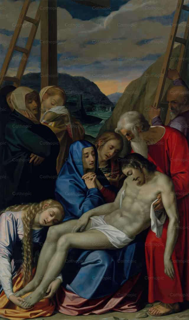 그리스도의 애도 - 가톨릭 스톡 이미지 - 사진 제공 Restored Christian Art
