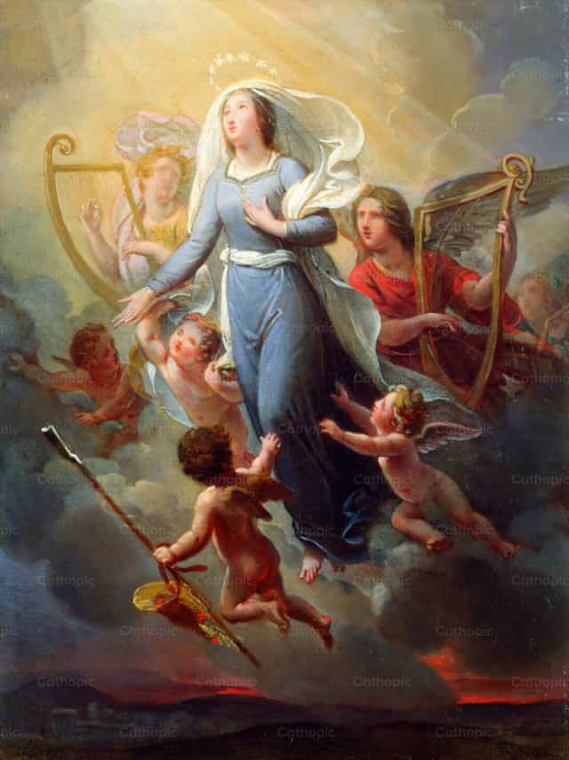 Szent Genovéva apoteózisa - Katolikus stockképek - Fotó: Restored Christian Art