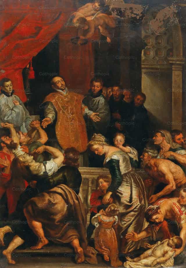 Les miracles de saint Ignace de Loyola - Images catholiques de stock - Photo de Restored Christian Art