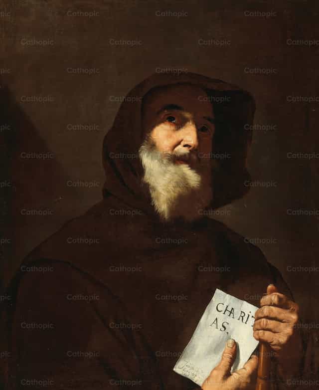 Saint Francis of Paola - Catholic stock images