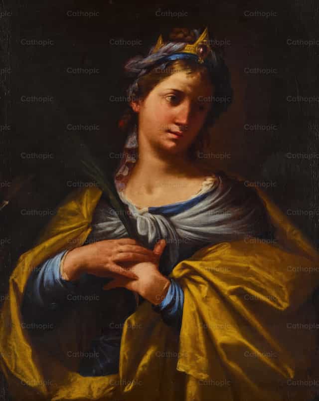 Saint Catherine of Alexandria - Catholic stock images
