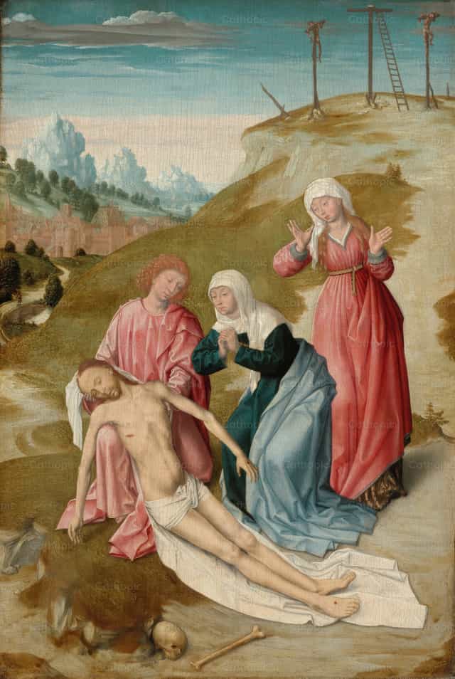 「哀悼」 - 가톨릭 스톡 이미지 - 사진 제공 Restored Christian Art