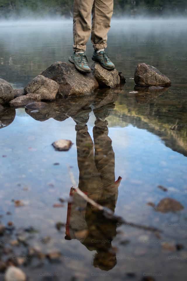 Soyons citoyens du Ciel, non de la terre - Images catholiques de stock