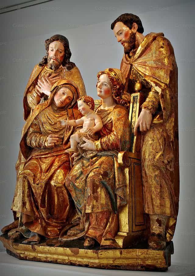 A Sagrada Família de Jesus - Imagens católicas de stock