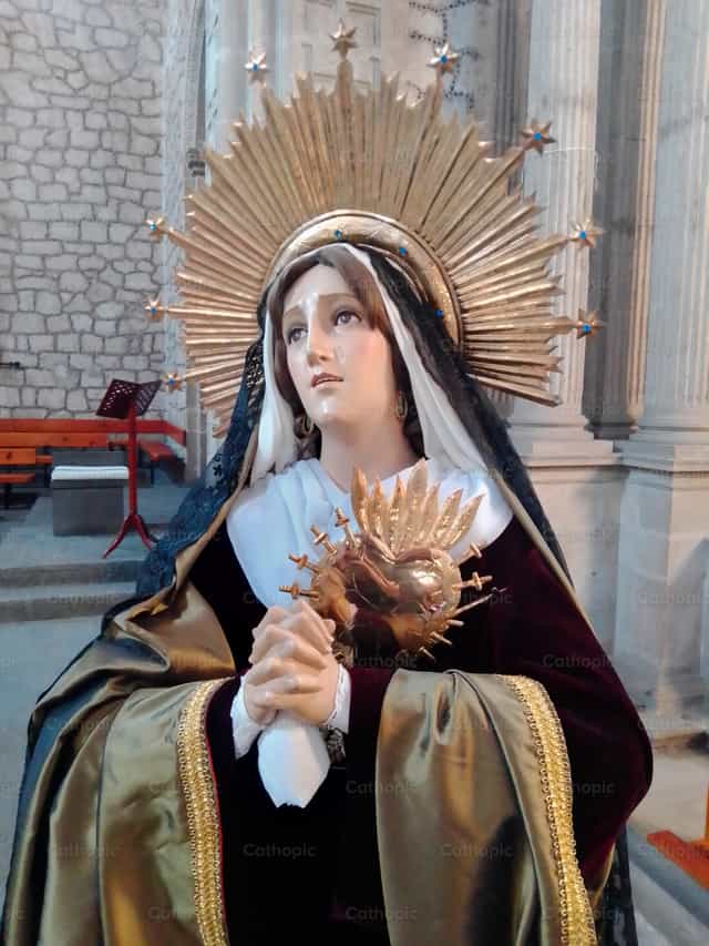 Our Lady of Sorrows - Catholic stock images