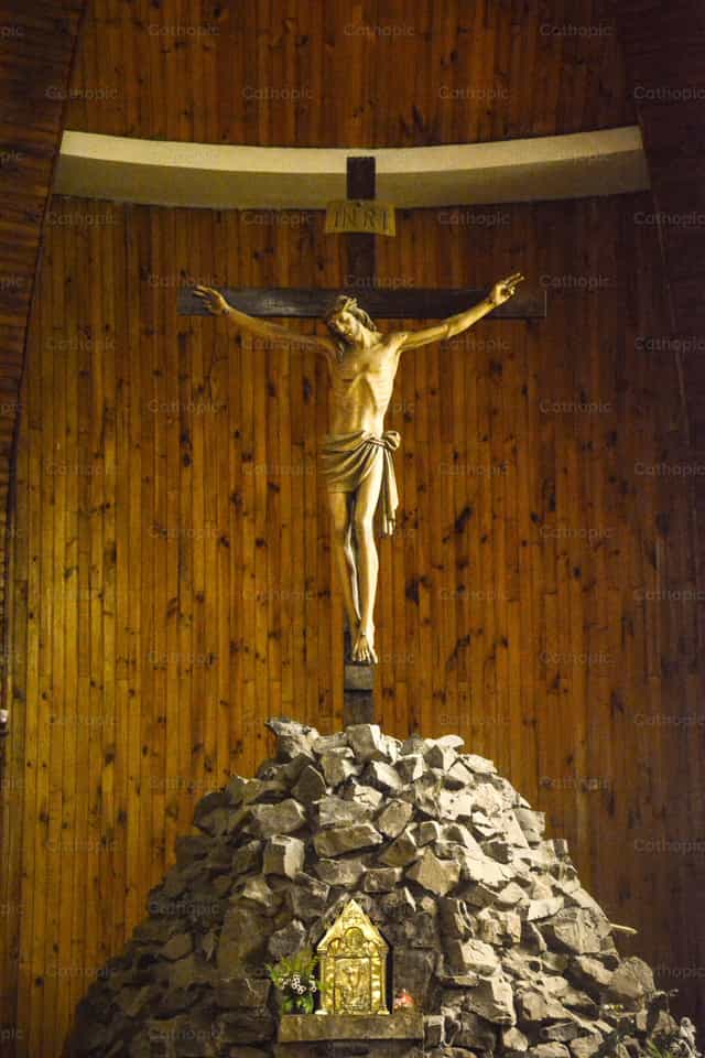 Christus gekruisigd - Katholieke stockfoto's