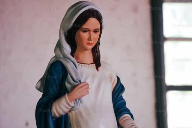 Virgem da Espera - Imagens católicas de stock