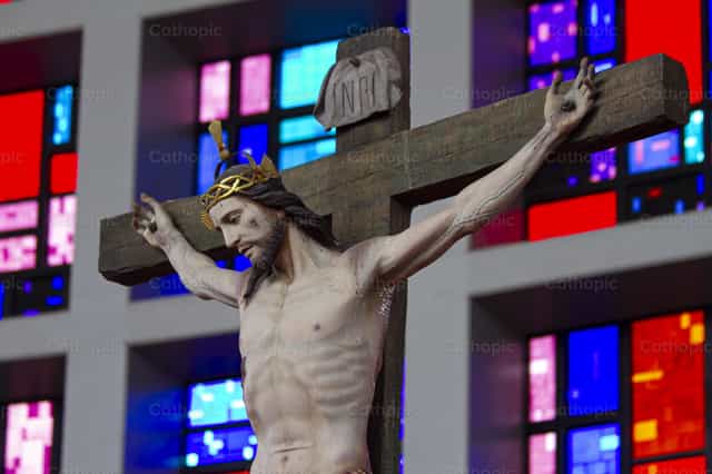 Gesù sulla Croce - Immagini stock cattoliche