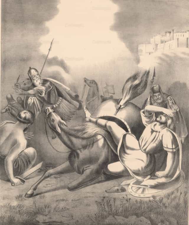 La conversione di Paolo - Immagini stock cattoliche