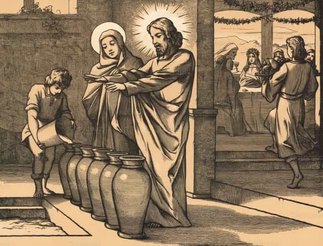 Las bodas de Caná - Banco de imágenes católicas